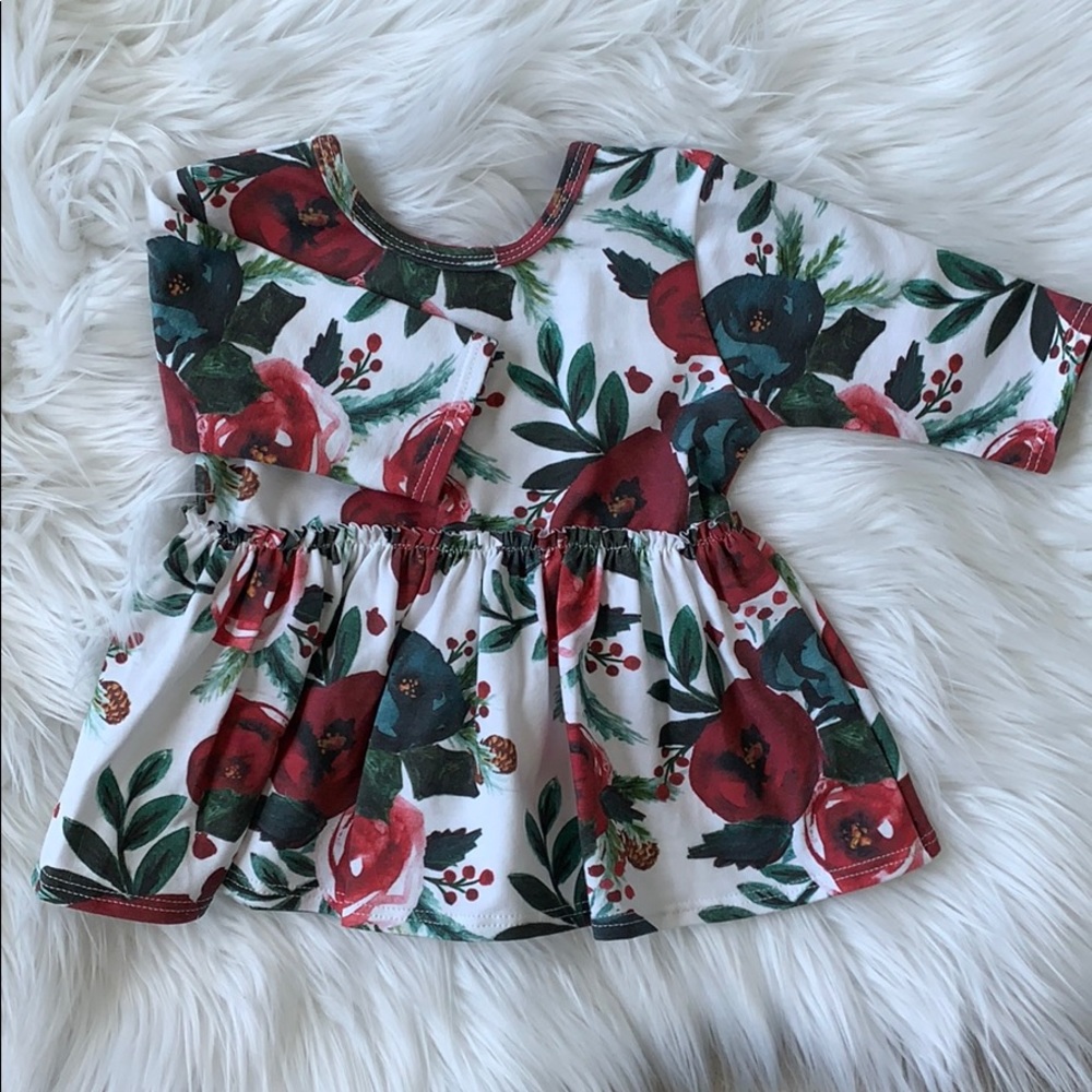 Baby Girl Floral Peplum Top